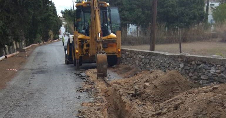 Expansion of the sewerage network in Pyrgaki area – Paros DEYA